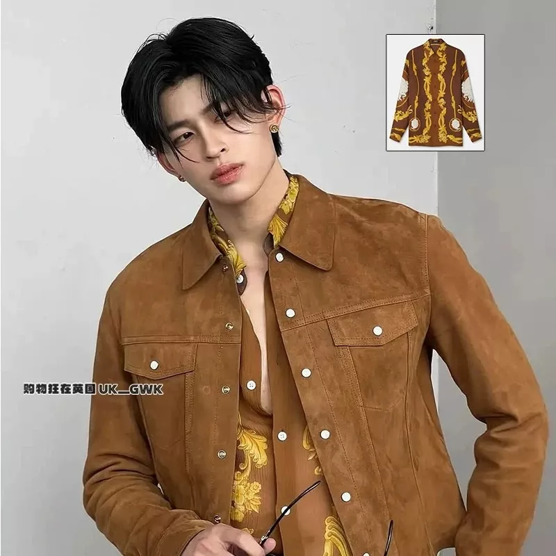 베르사체 카메오 메두사 실크 프린트 셔츠 상세 이미지 21