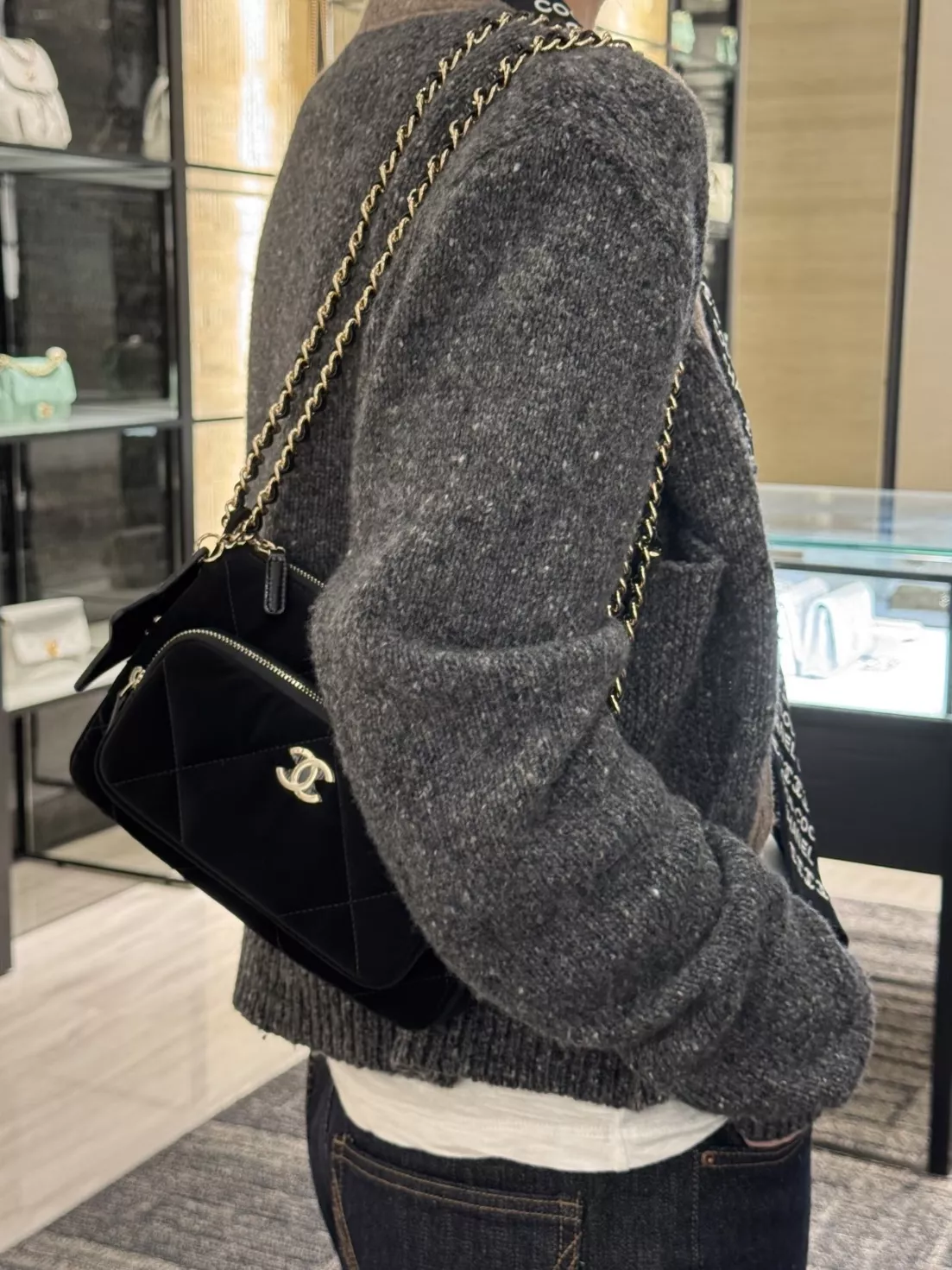 샤넬 별 참 장식 퀼팅 체인백 상세 이미지 12
