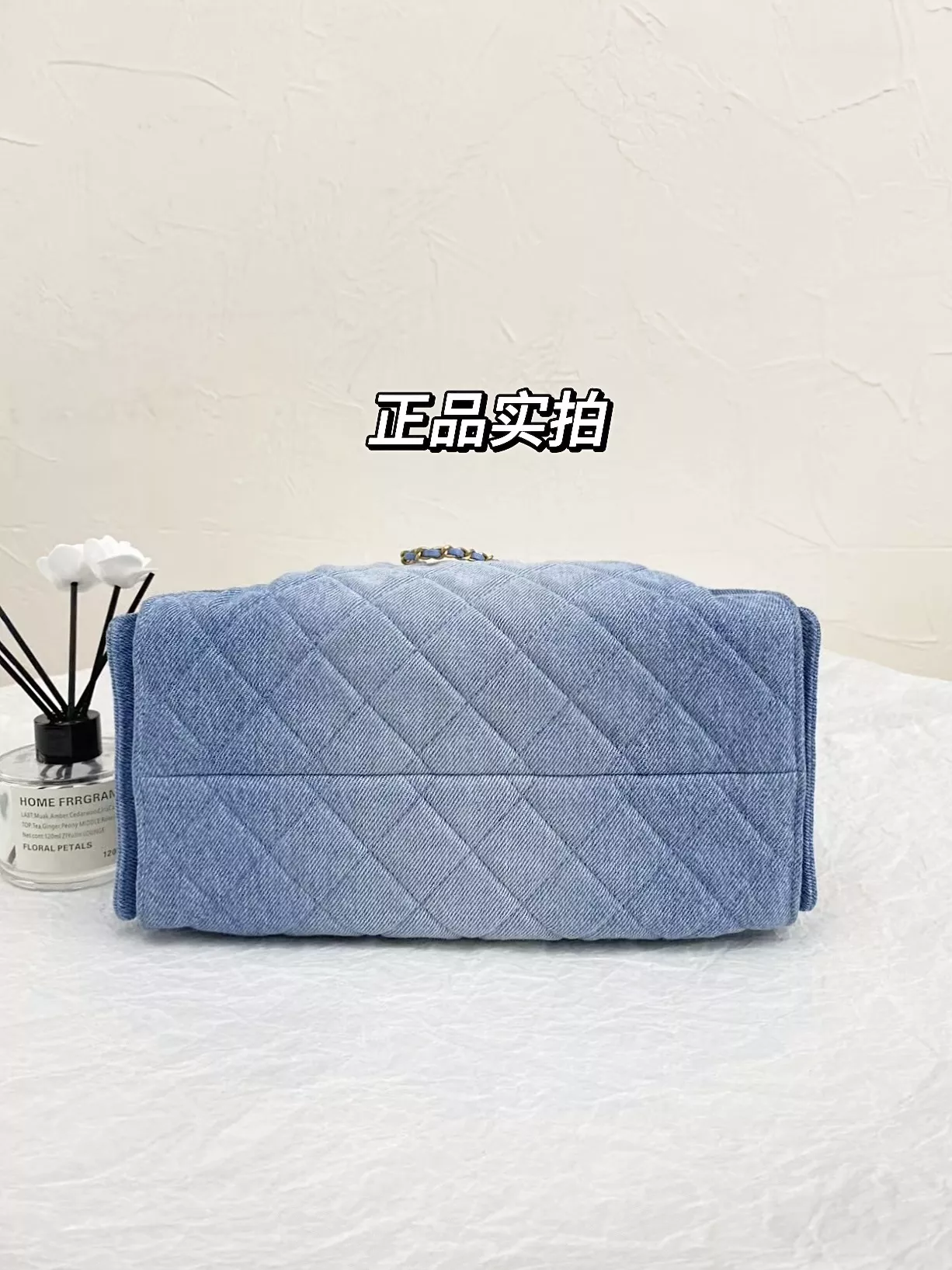 샤넬 데님 드로스트링 버킷 숄더백 상세 이미지 12