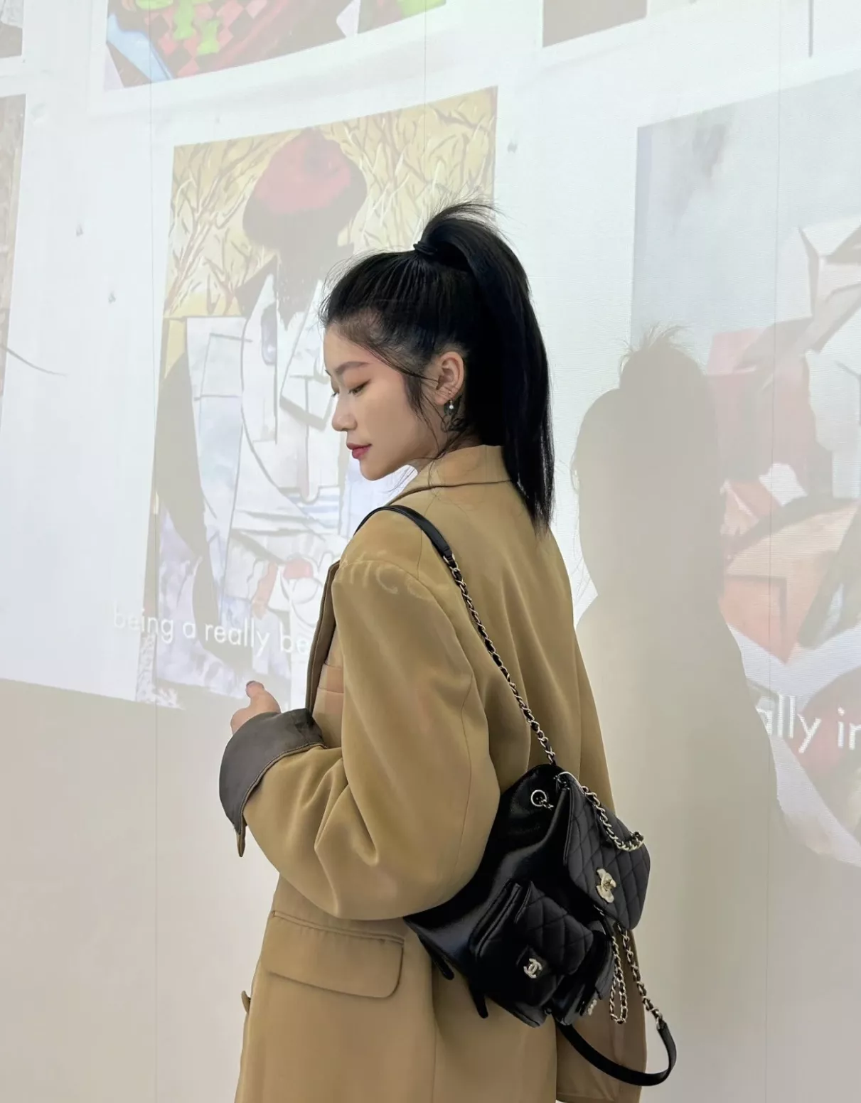 샤넬 두마 퀼팅 체인 백팩 상세 이미지 19