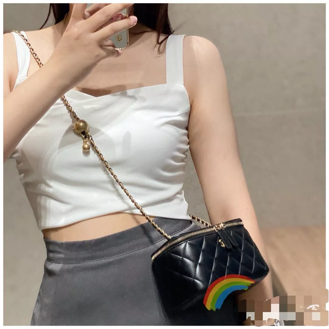 샤넬 금장 체인 직사각 미니백 상세 이미지 10