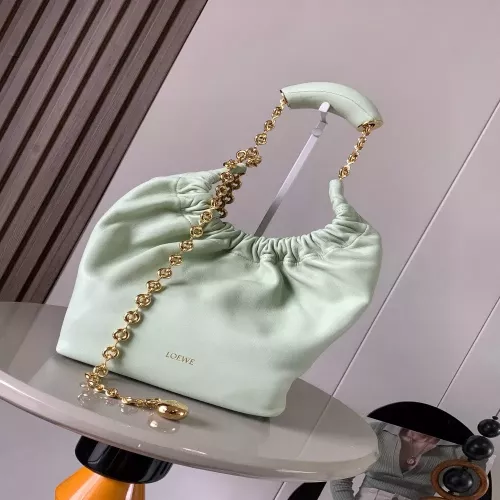 로에베 스퀴즈 나파 램스킨 체인 핸드백
