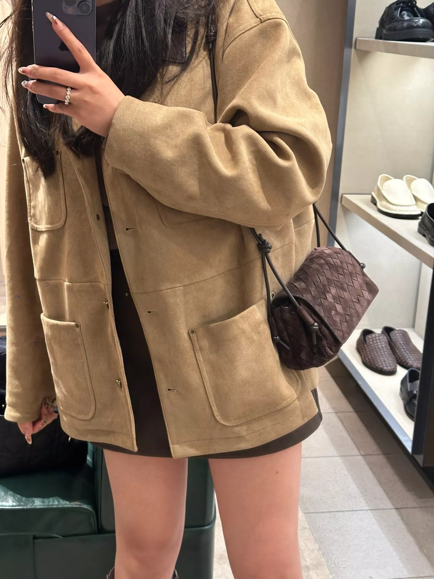 보테가베네타 노투르노 플랩 더블 수납 백 상세 이미지 11