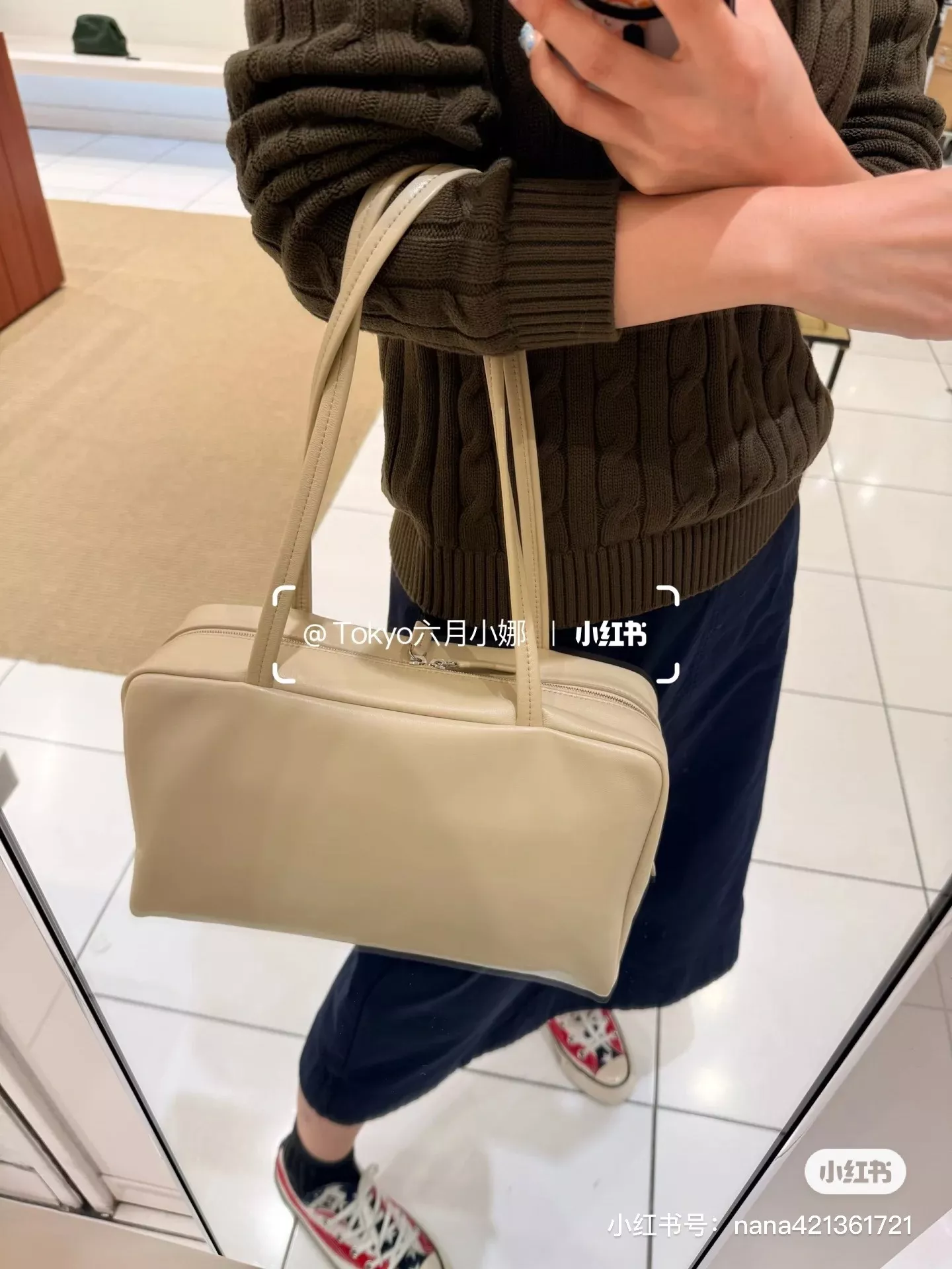 더로우 미니멀 레더 브리프 케이스 상세 이미지 12
