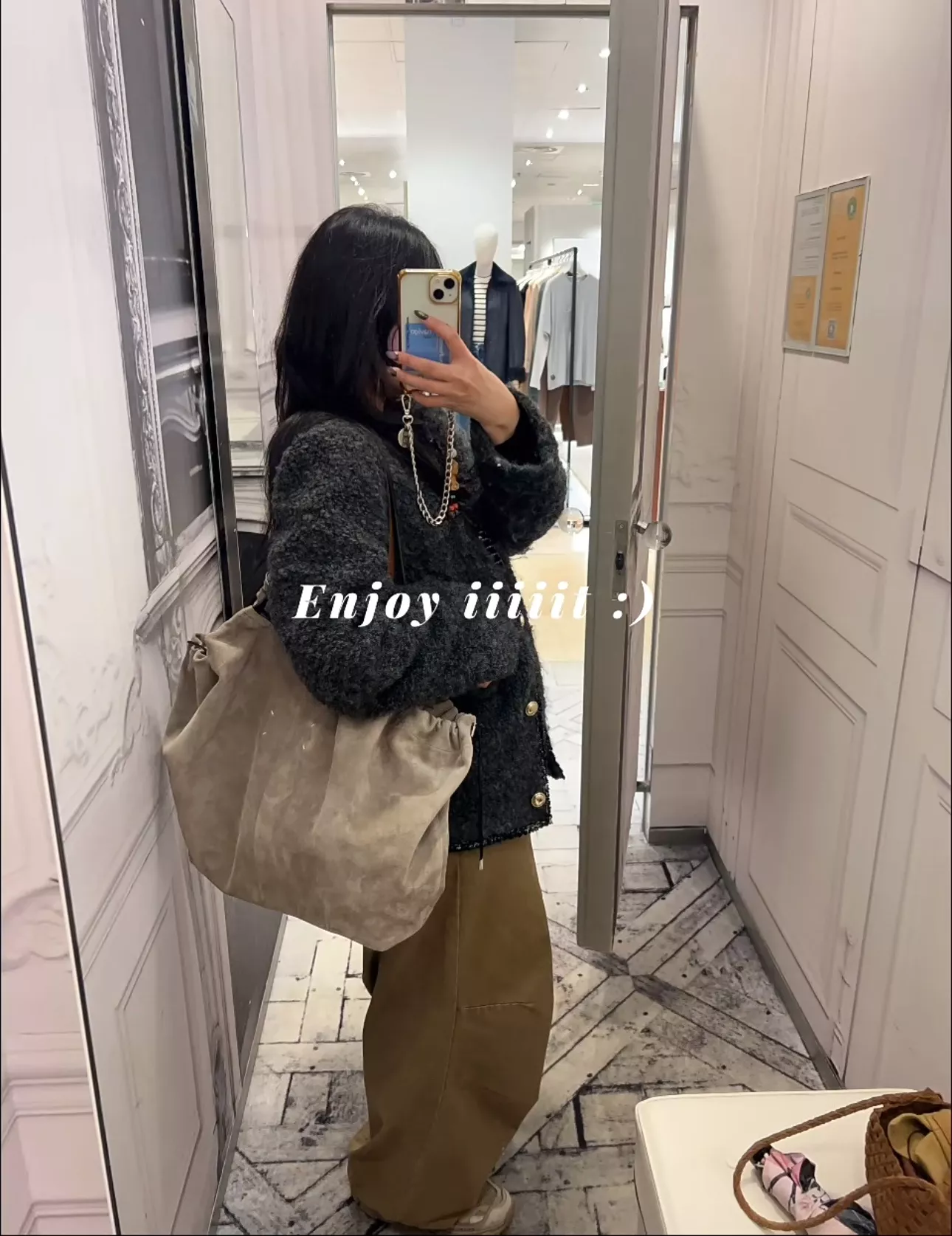 메종마르지엘라 스웨이드 빅 쇼핑백 상세 이미지 21
