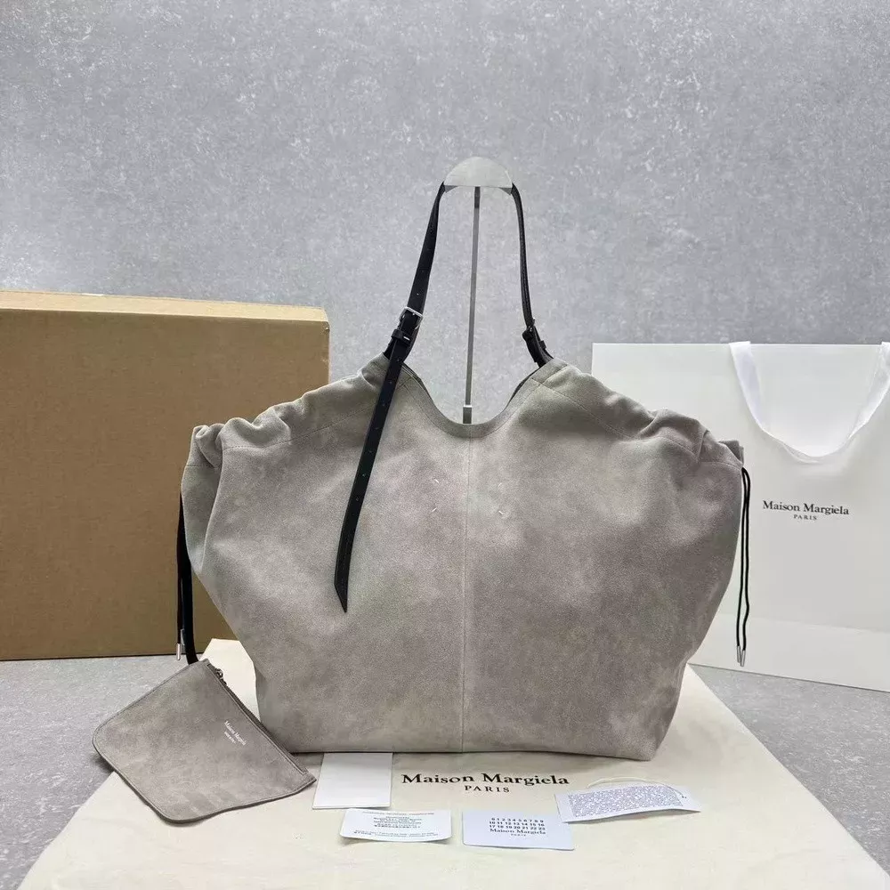 메종마르지엘라 스웨이드 빅 쇼핑백
