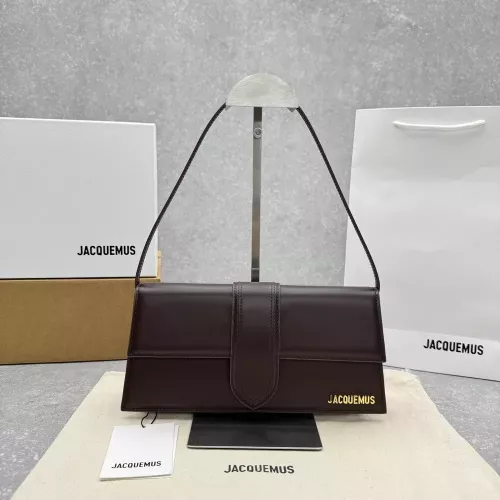 자크뮈스 초콜릿 컬러 언더암 숄더 백