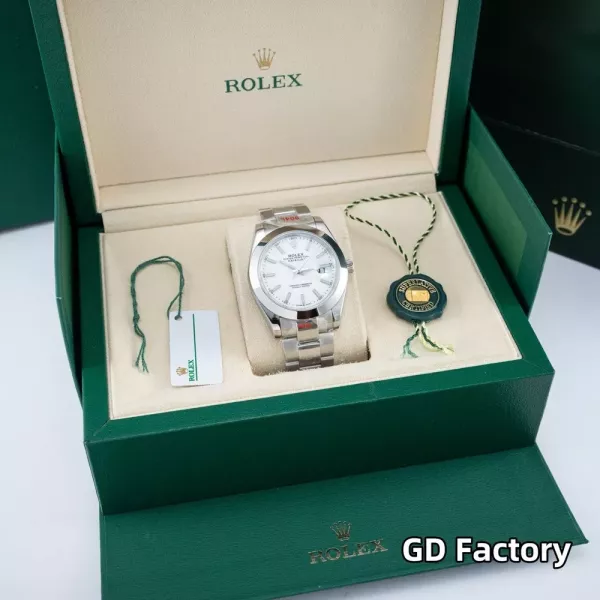 롤렉스 41mm 로그형 메탈 손목시계