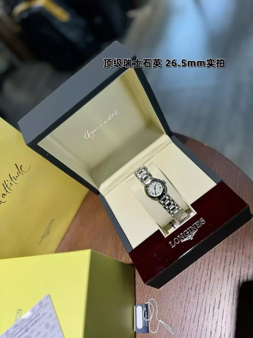 론진 하트문 페이즈 메탈 워치 상세 이미지 5