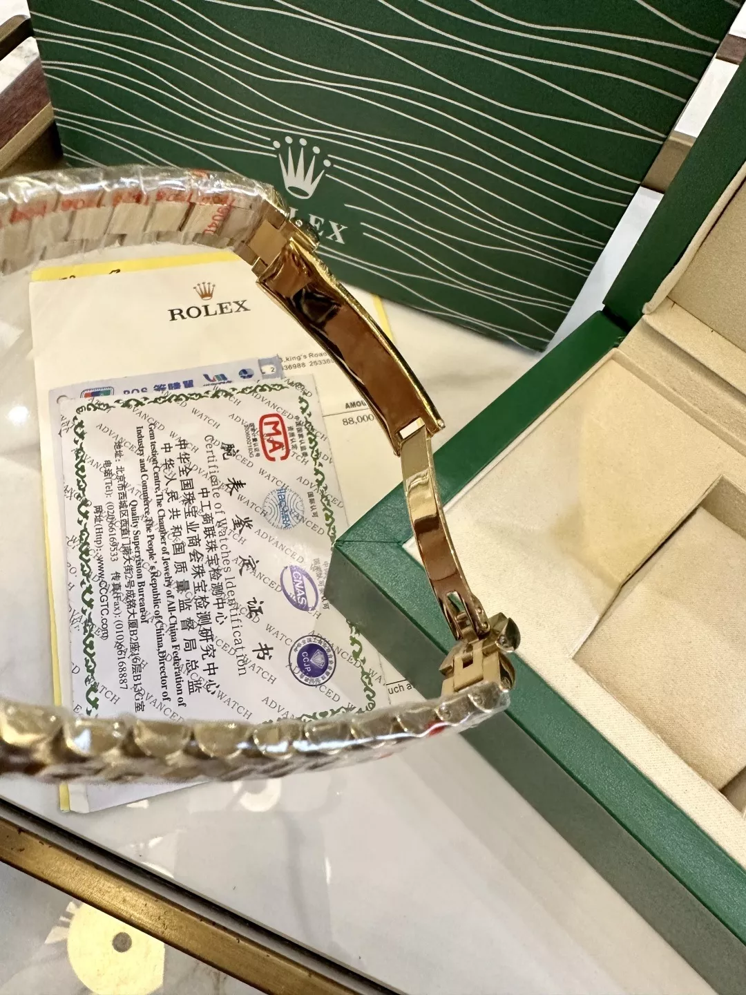 롤렉스 로그 스타일 메탈 손목시계 상세 이미지 7