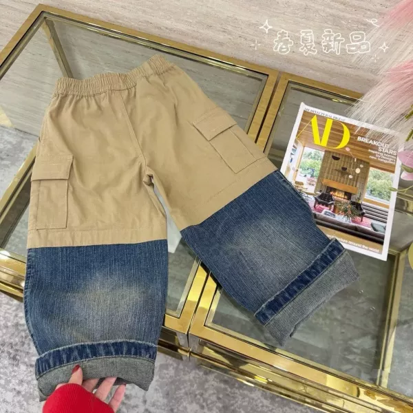 발렌시아가 배색 카고 팬츠
