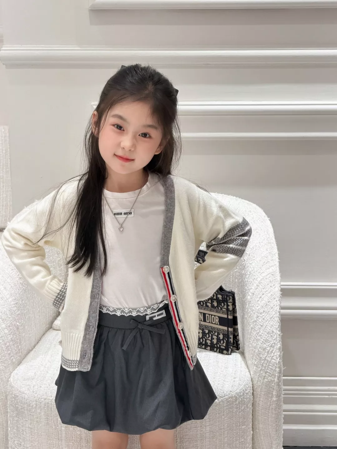 톰브라운 브이넥 니트 가디건 상세 이미지 18