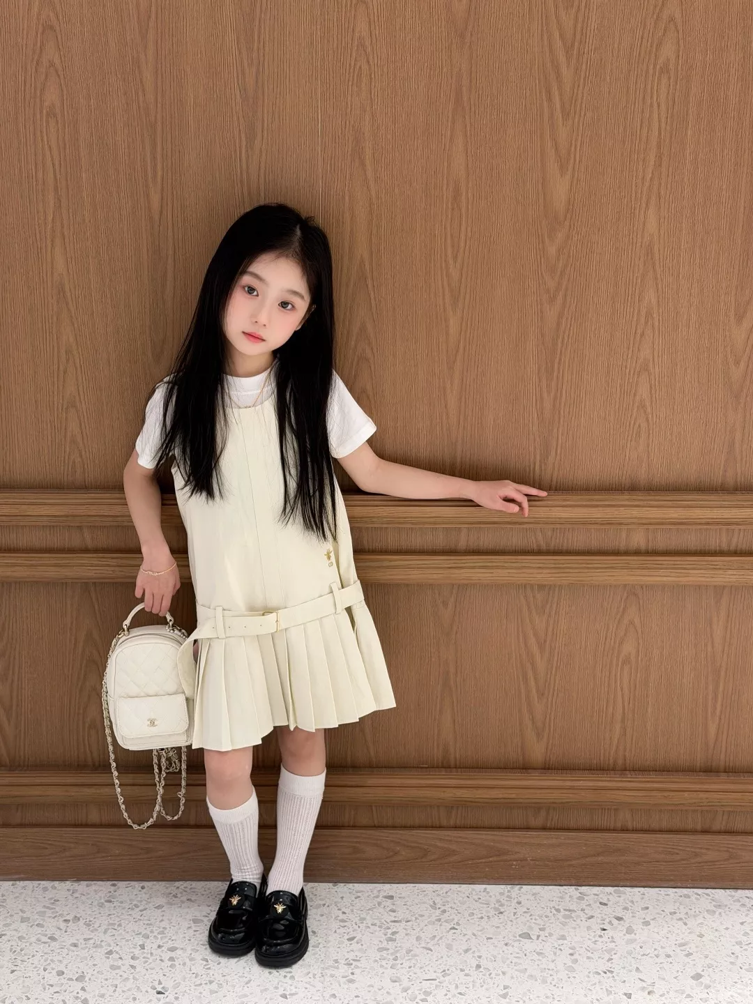 디올 플리츠 벨트 원피스 상세 이미지 14