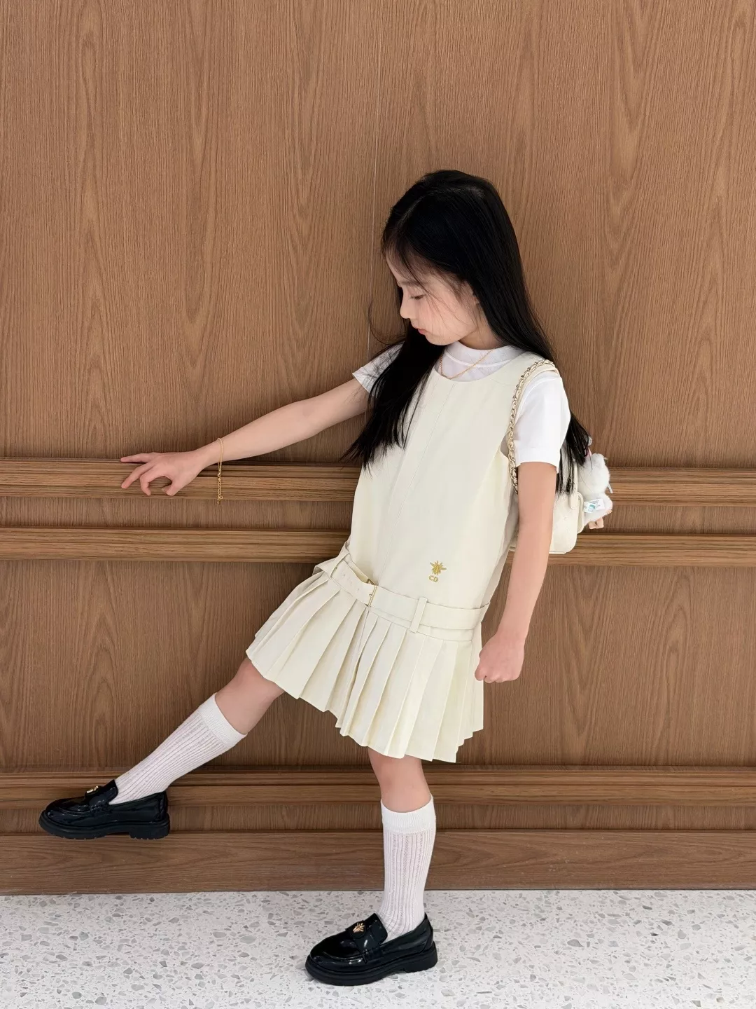 디올 플리츠 벨트 원피스 상세 이미지 18