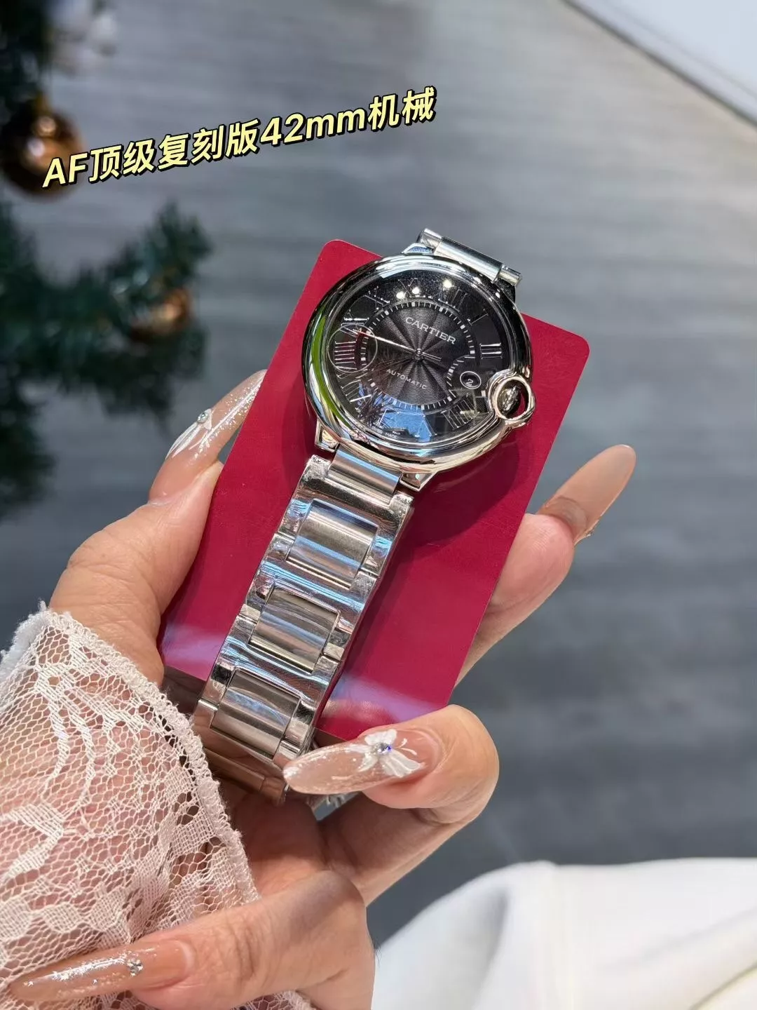 까르띠에 블루 벌룬 메탈 기계식 손목시계 상세 이미지 1