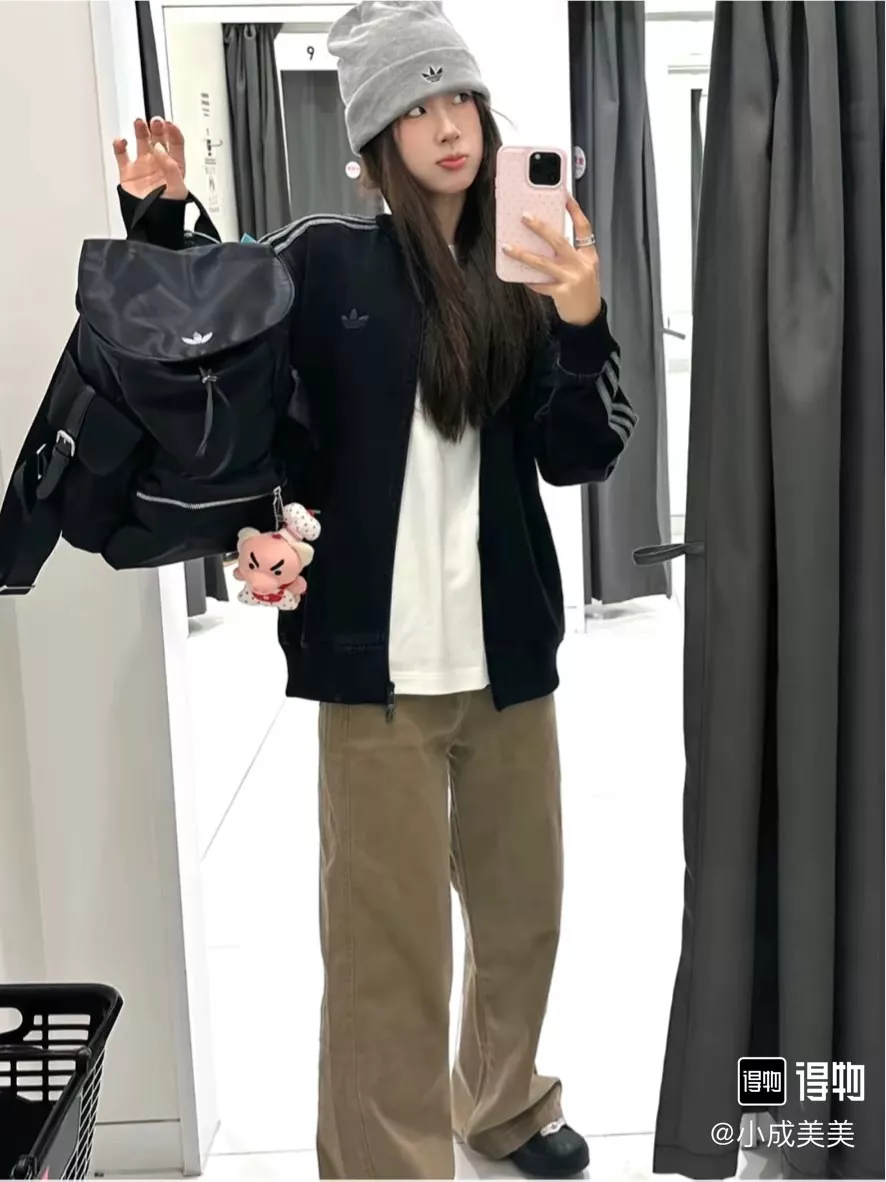 아디다스 삼선 레트로 카라 집업 재킷 상세 이미지 19