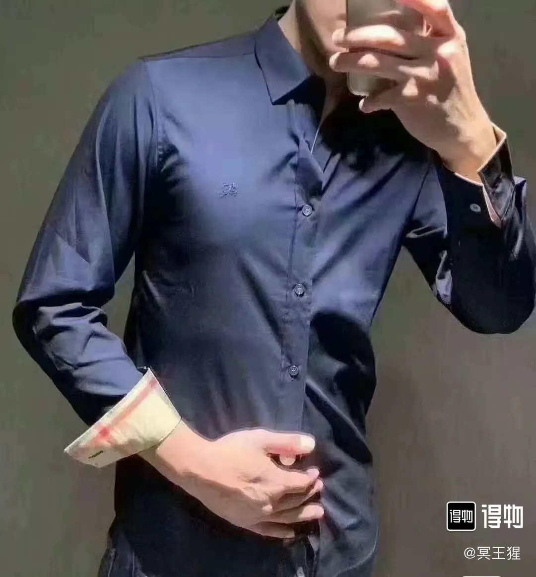 버버리 로고 전마 자수 포인트 셔츠 상세 이미지 26