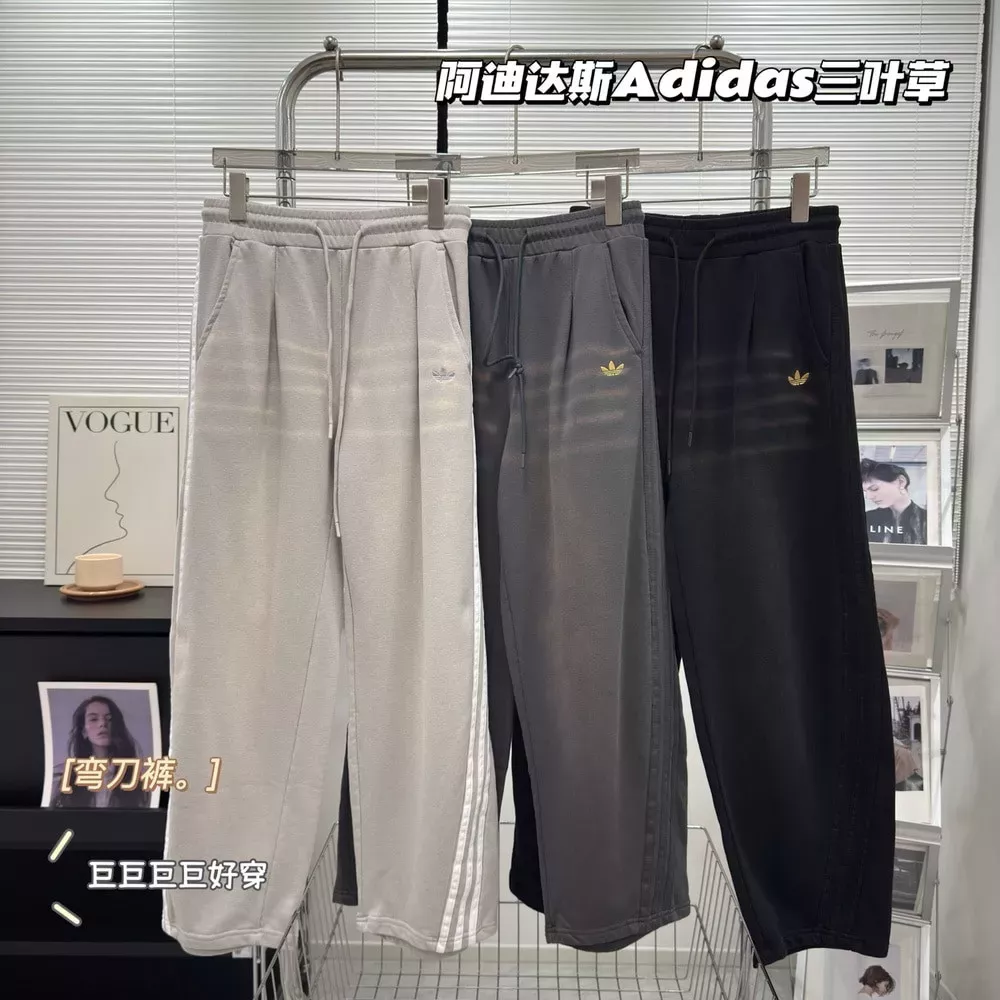 아디다스 오리지널스 삼선 워싱 커브드 팬츠