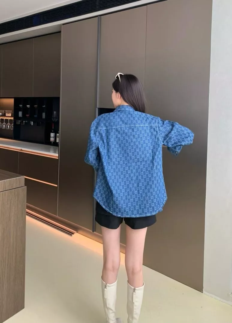 구찌 더블지 워싱 데님 셔츠 상세 이미지 19