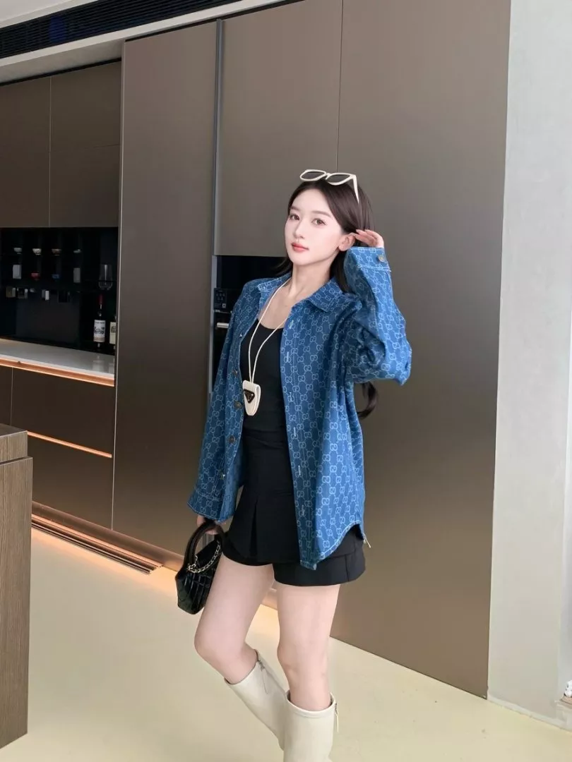구찌 더블지 워싱 데님 셔츠 상세 이미지 15