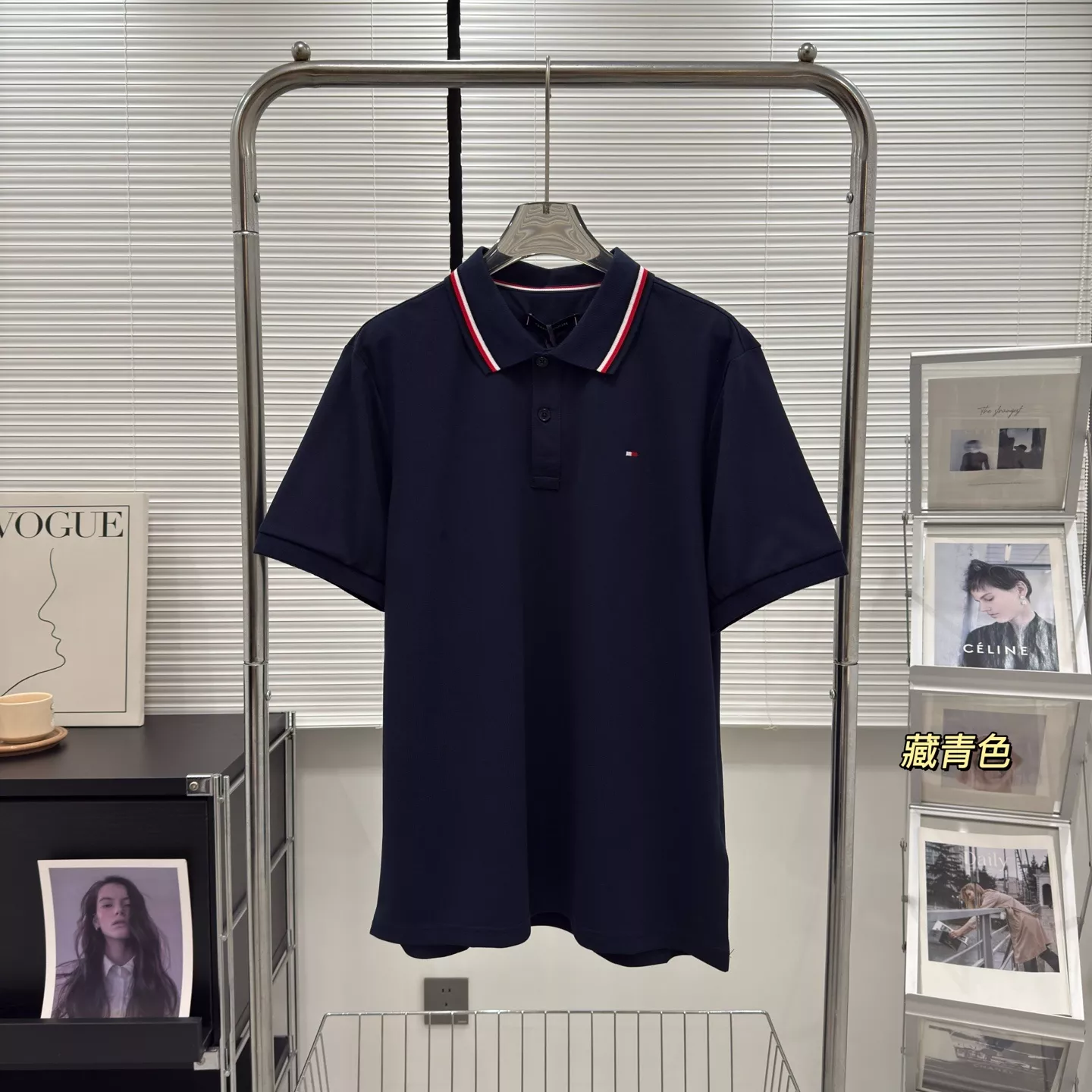 타미힐피거 클래식 자수 반소매 폴로 셔츠 상세 이미지 4