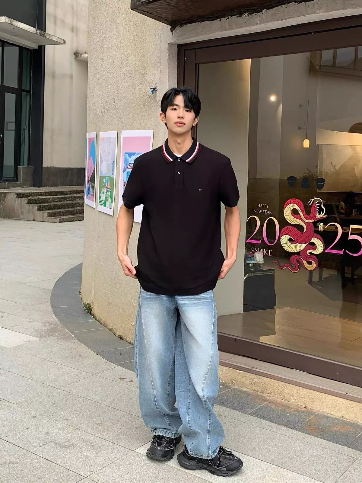 타미힐피거 클래식 자수 반소매 폴로 셔츠 상세 이미지 19