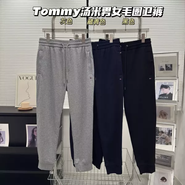 타미힐피거 자수 포인트 조거 팬츠