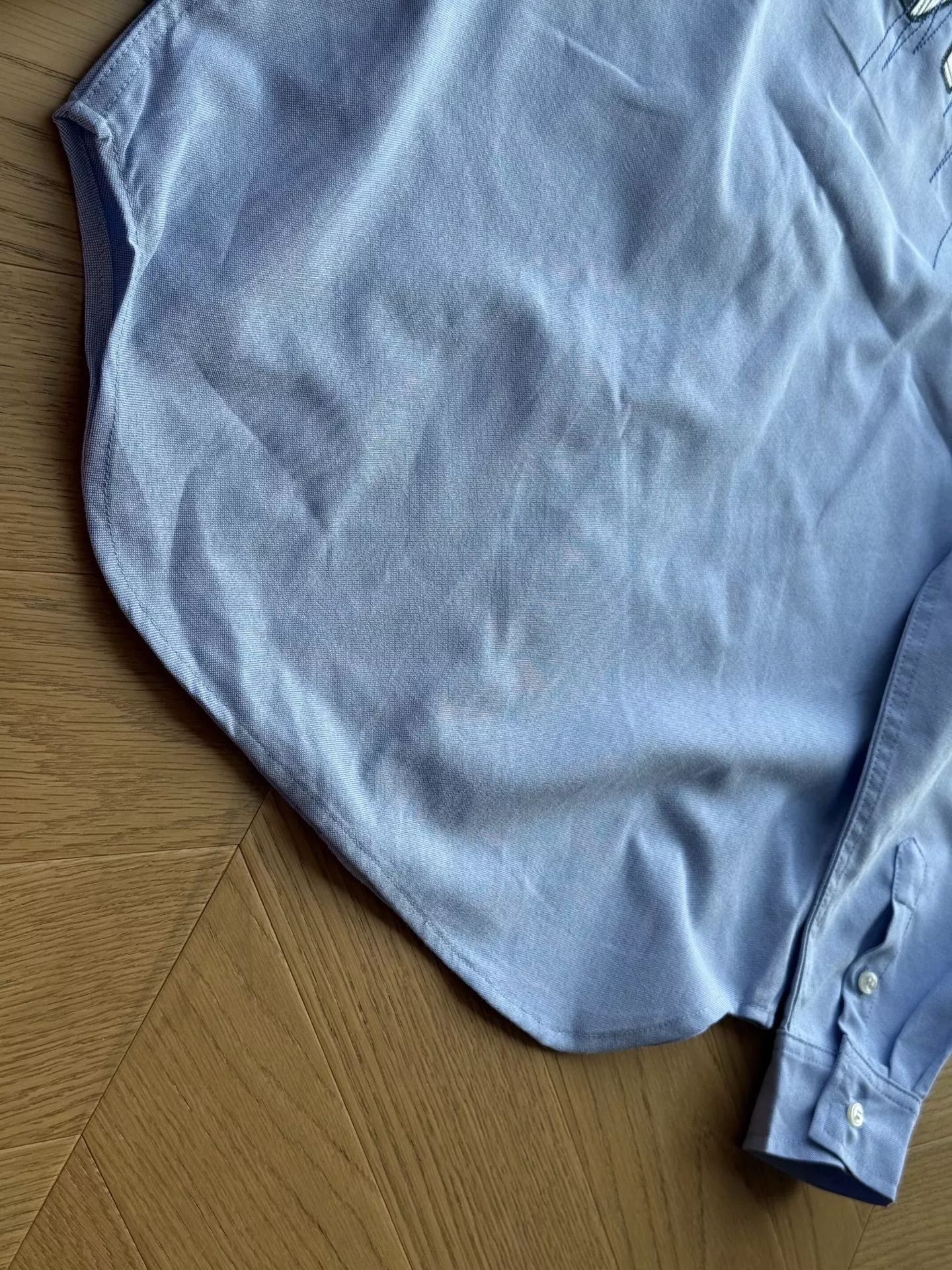에비수 백 패치 자수 롱슬리브 셔츠 상세 이미지 22