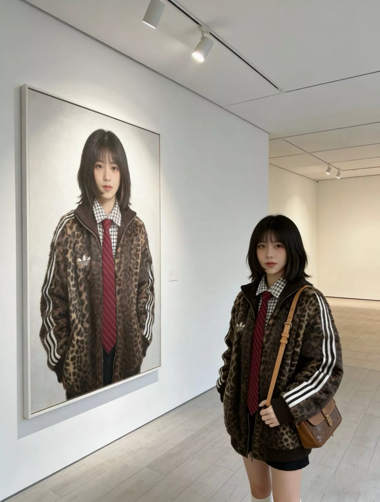 아디다스 오리지널스 레오파드 트랙 집업 상세 이미지 39