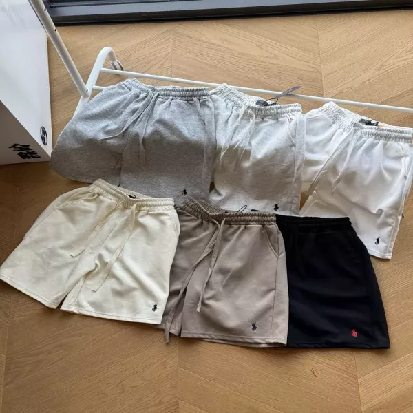 랄프로렌 포니 자수 로고 밴딩 코튼 반바지