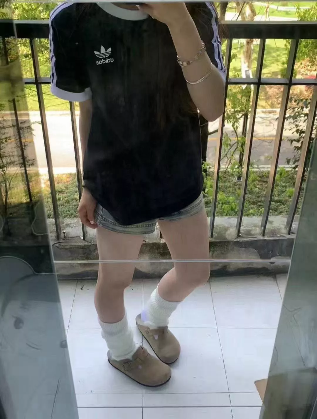 아디다스 트레포일 자수 레터링 반팔 티셔츠 상세 이미지 25