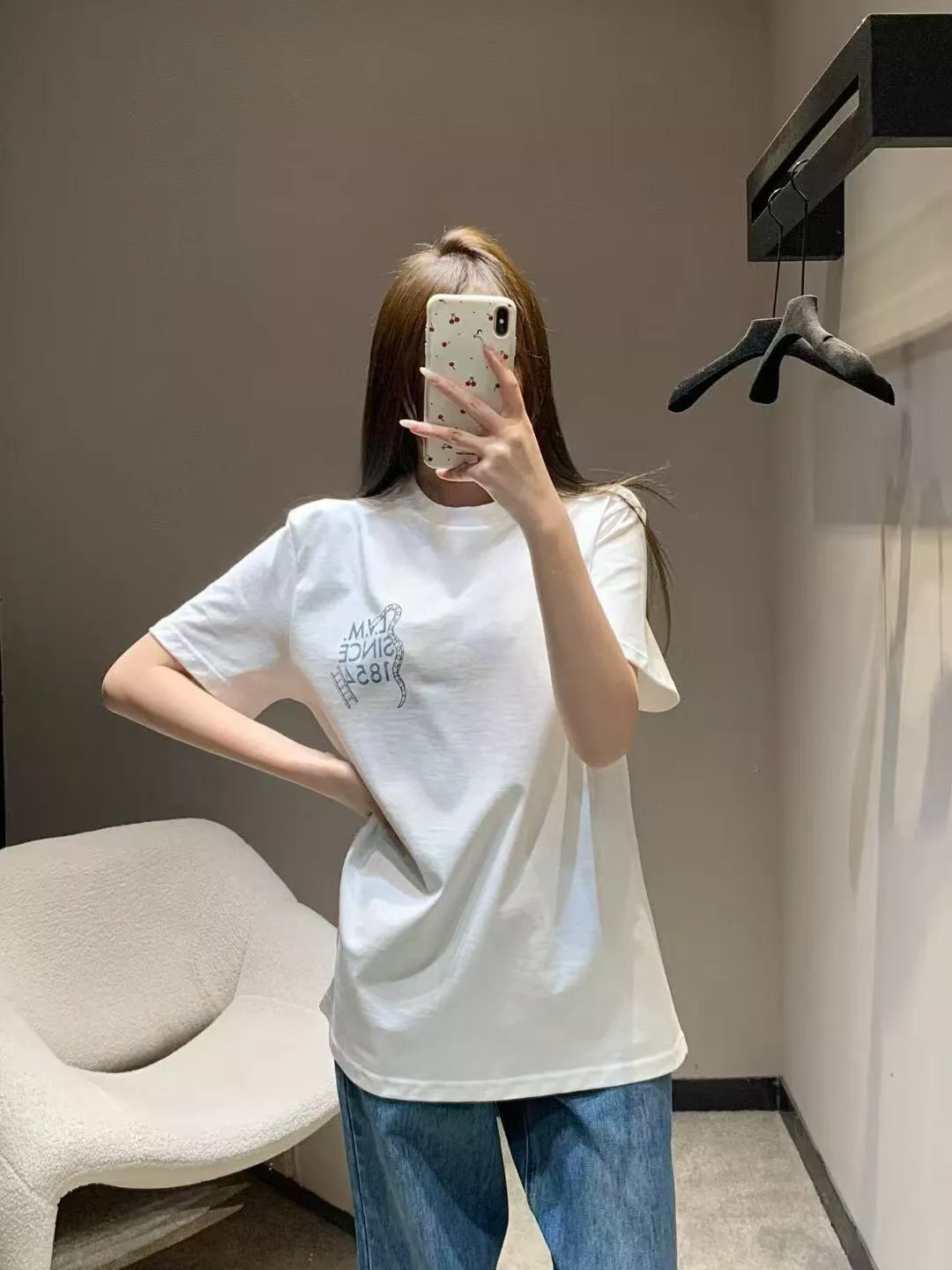 루이비통 스네이크 프린트 반소매 티셔츠 상세 이미지 12