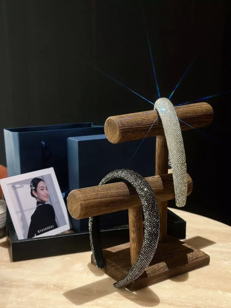 비내루 풀 큐빅 와이드 헤어밴드 상세 이미지 4