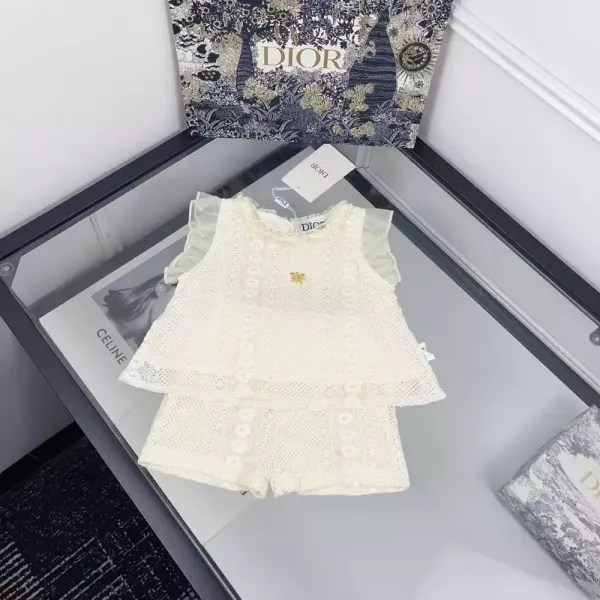 디올 레이스 상의 반바지 세트