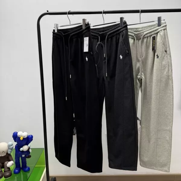 랄프로렌 자수 포니 코튼 밴딩 조거 팬츠
