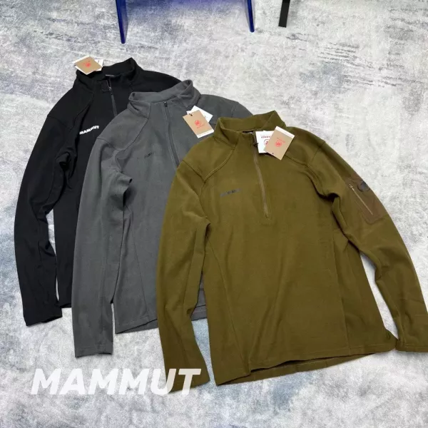 마무트 양면 나일론 반집업 풀오버