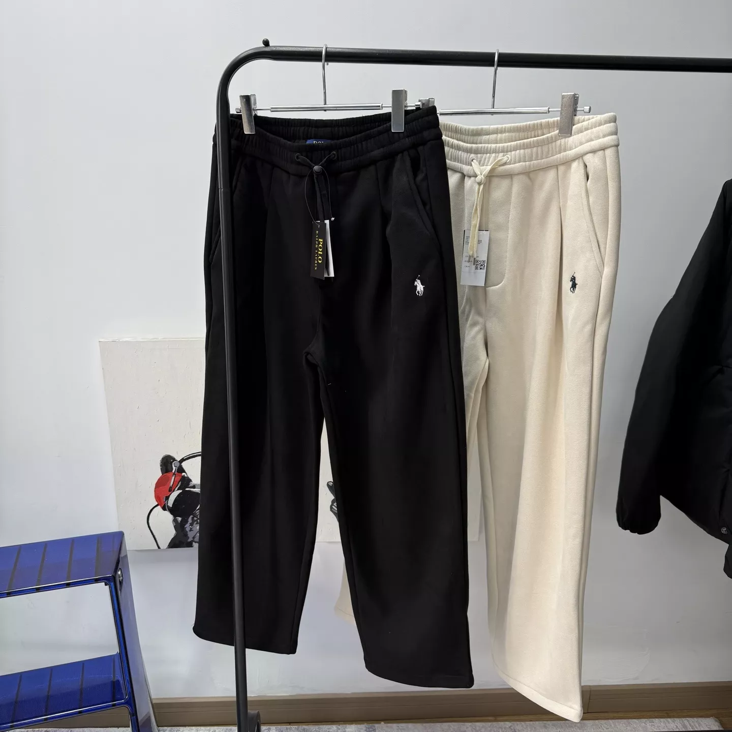 랄프로렌 스웨이드 감성 기모 주름 팬츠 상세 이미지 2