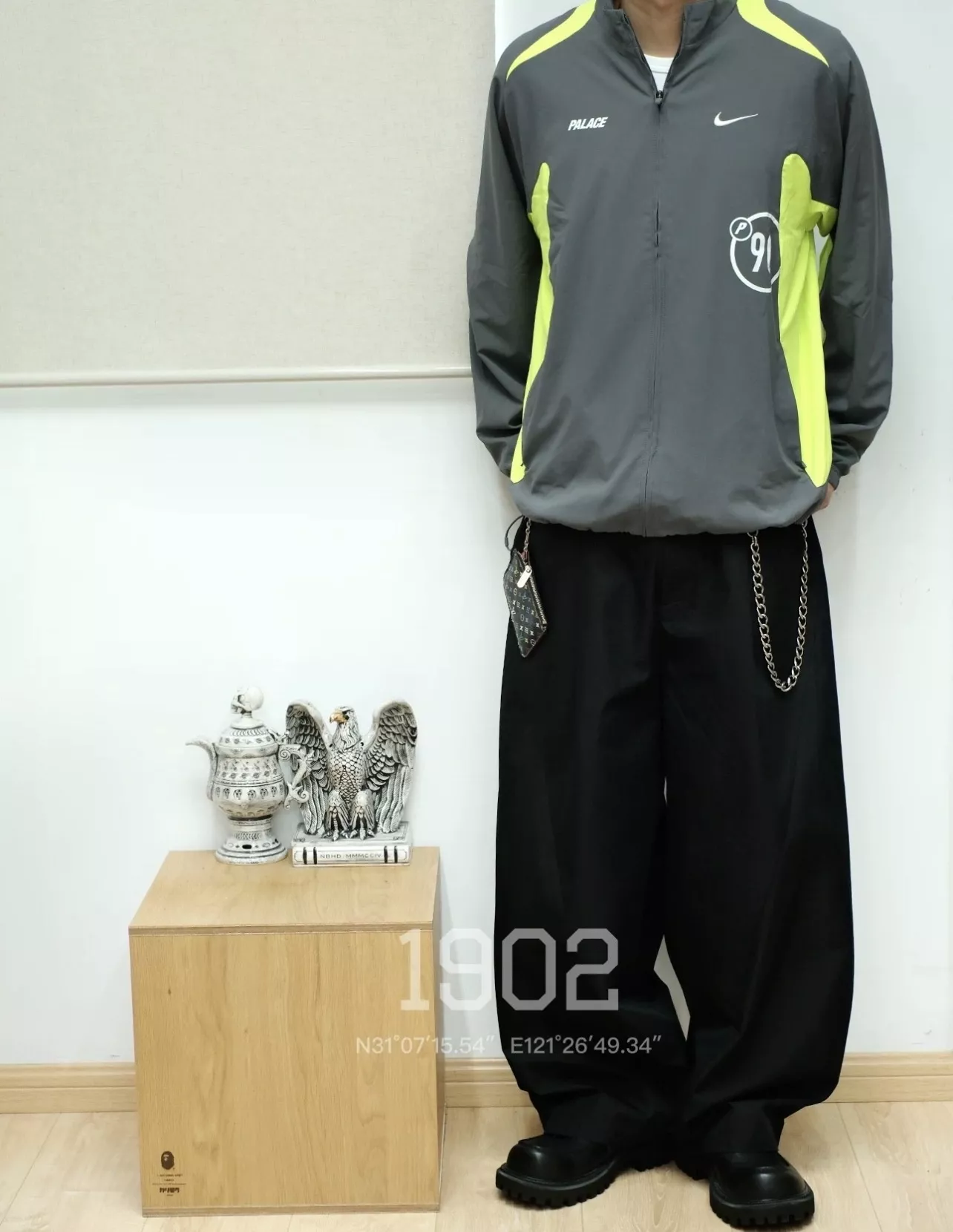 팔라스 나이키 콜라보 배색 트랙 재킷 상세 이미지 34
