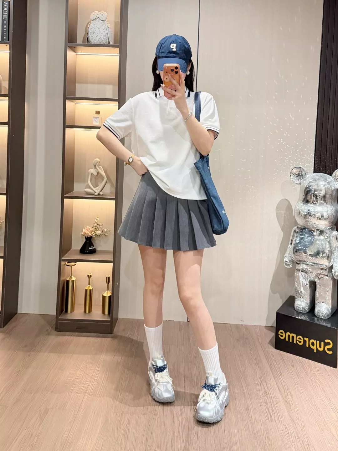 노브랜드 배색 카라 폴로 반소매 탑 상세 이미지 27