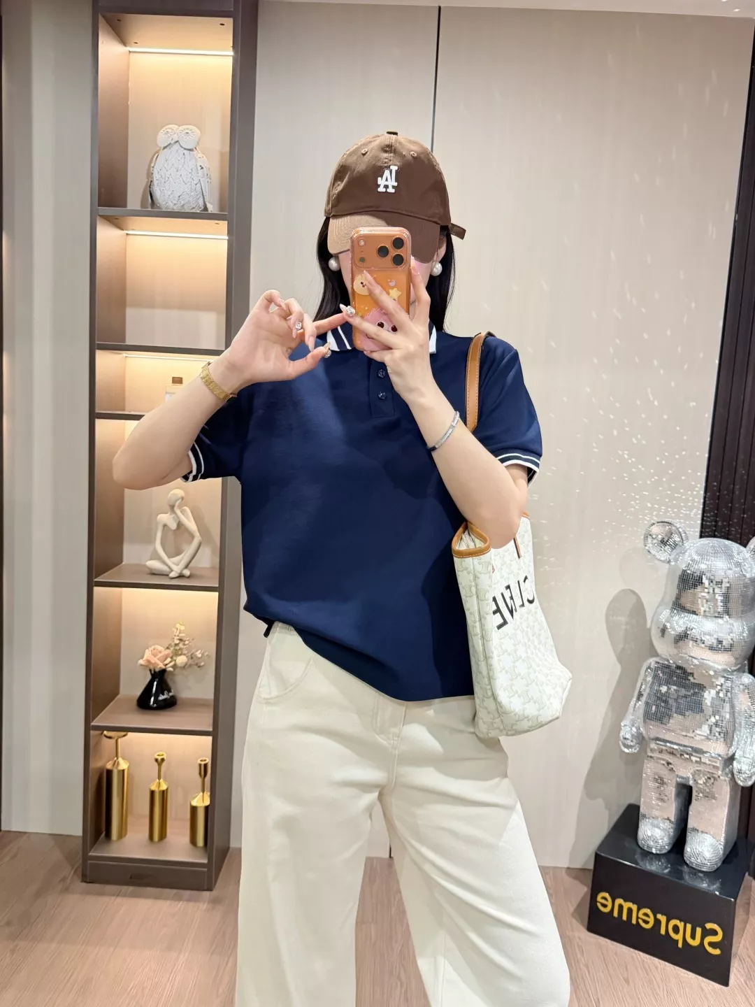 노브랜드 배색 카라 폴로 반소매 탑 상세 이미지 34