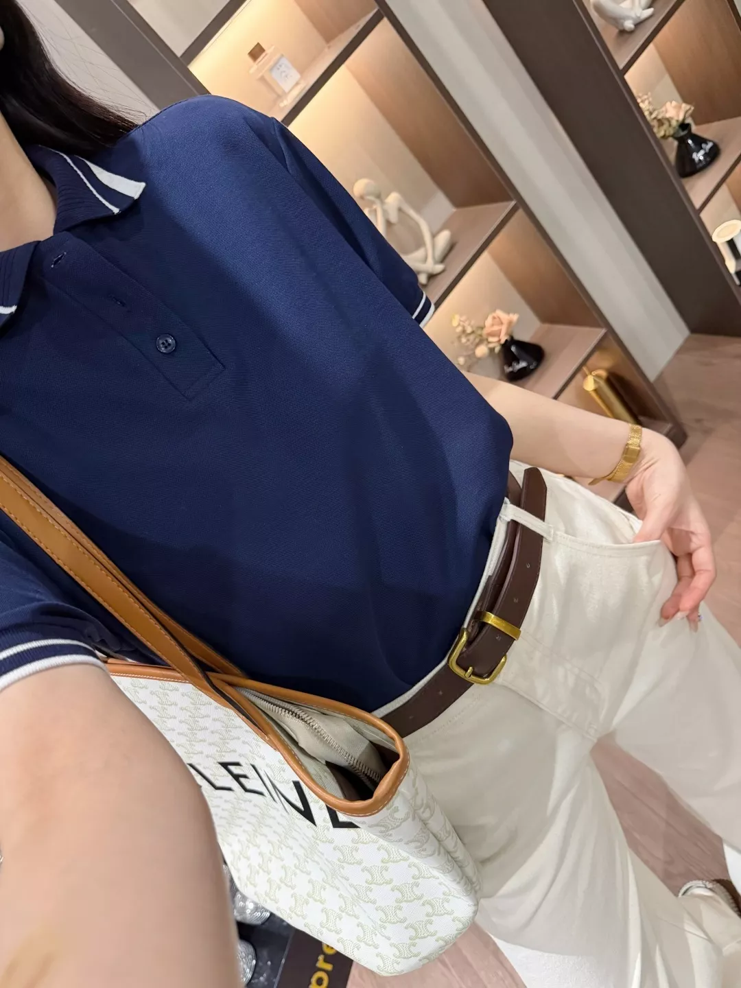 노브랜드 배색 카라 폴로 반소매 탑 상세 이미지 40