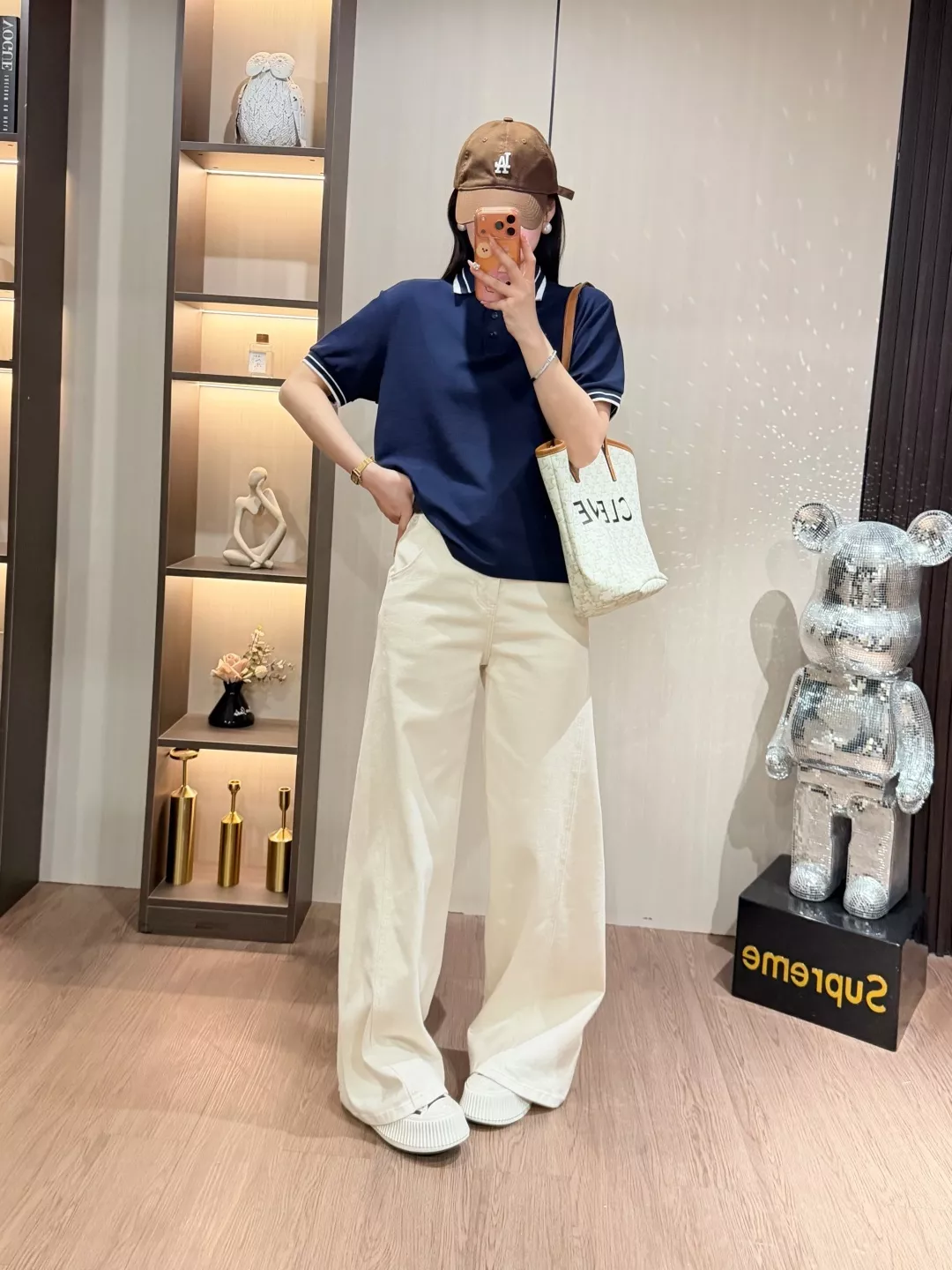노브랜드 배색 카라 폴로 반소매 탑 상세 이미지 36