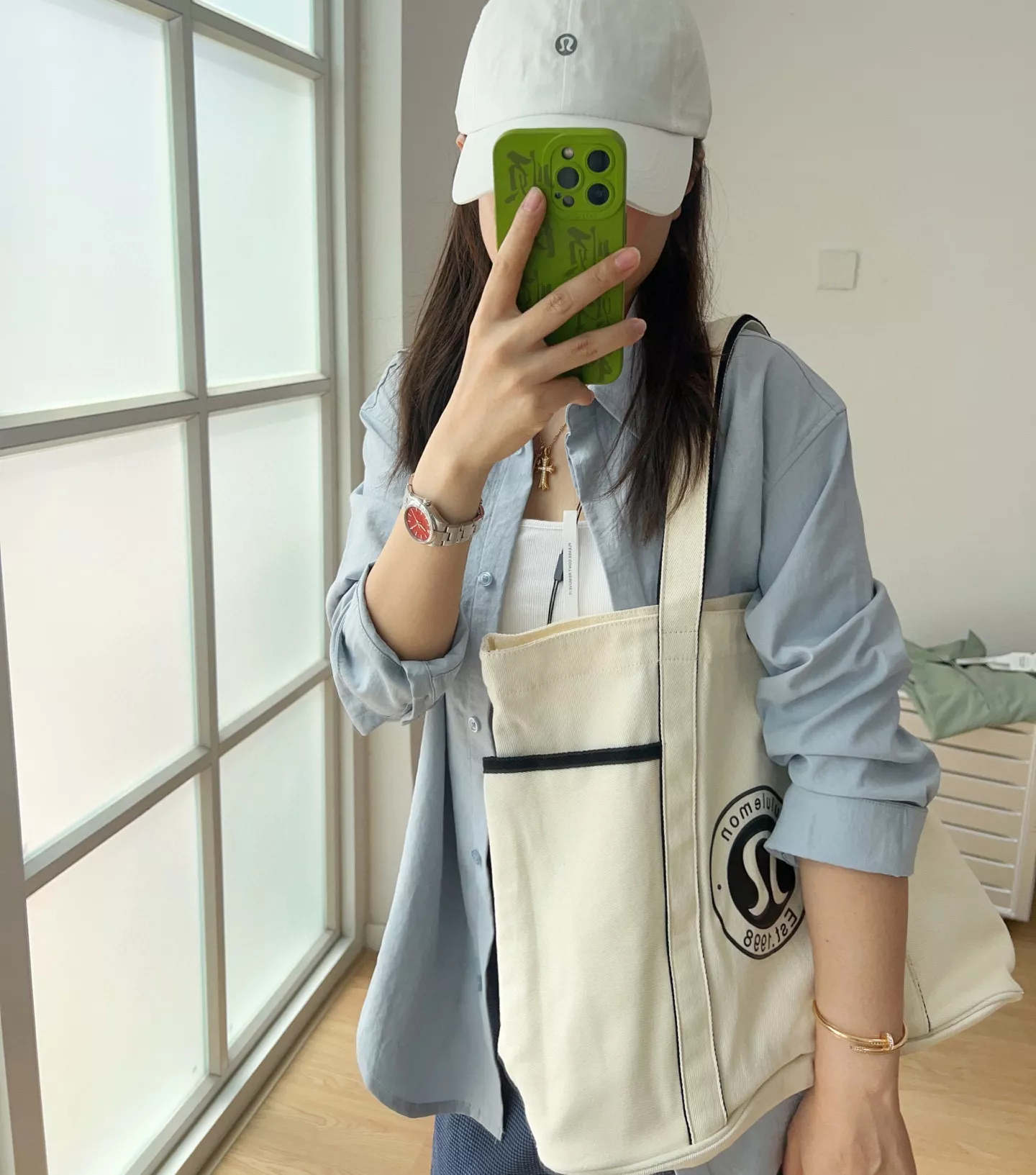 룰루레몬 버튼 프론트 여성 롱 셔츠 상세 이미지 29