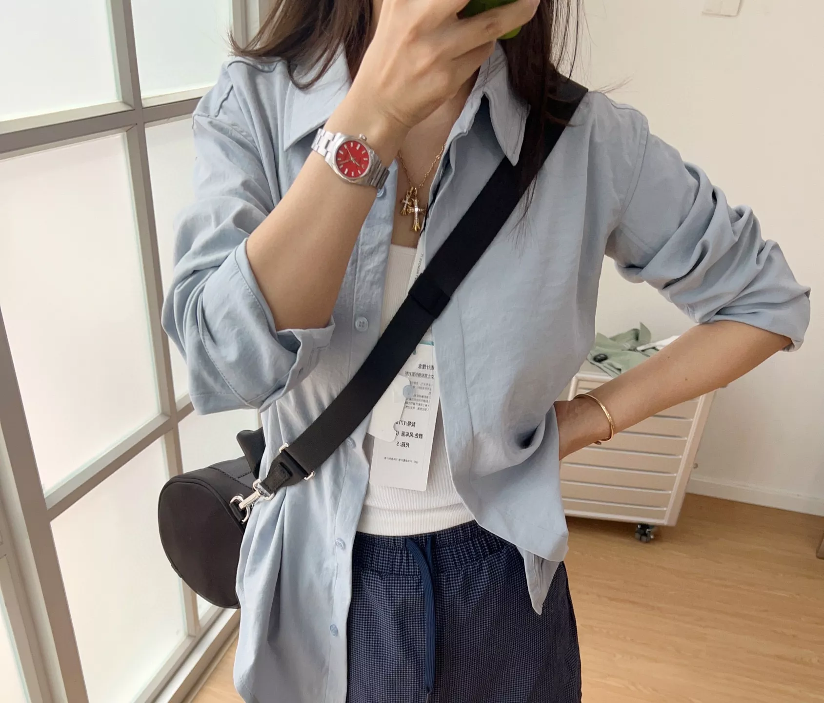 룰루레몬 버튼 프론트 여성 롱 셔츠 상세 이미지 33