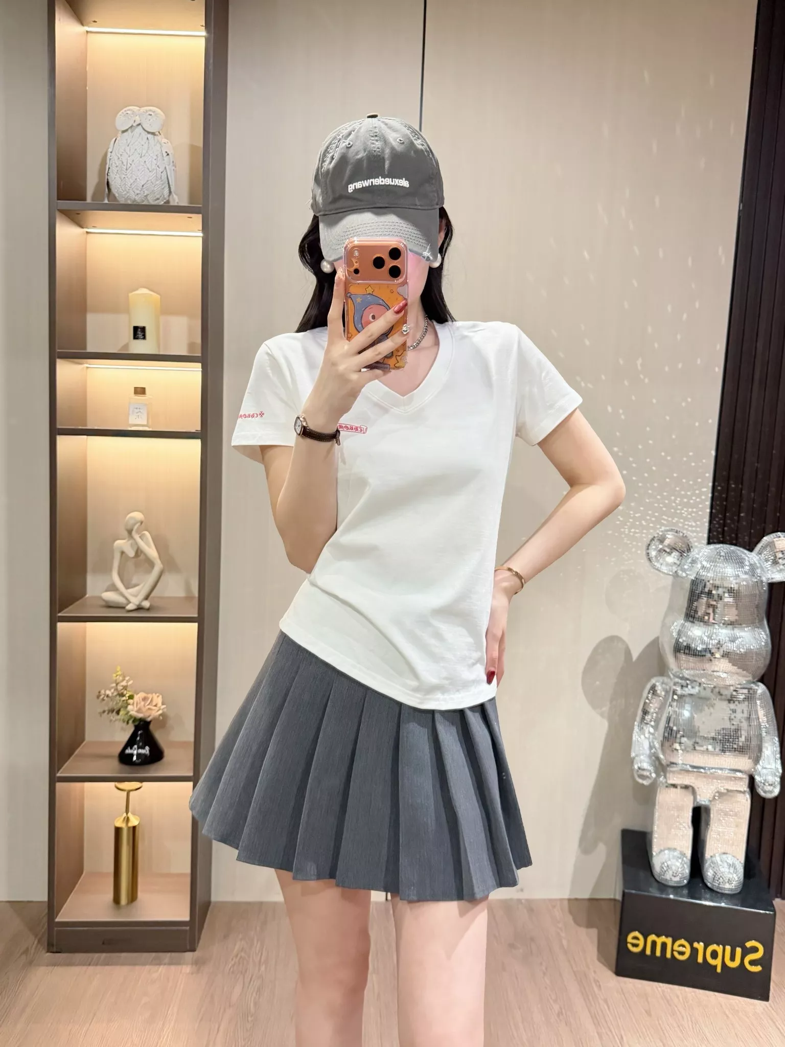 크롬하츠 브이넥 인쇄 반소매 티셔츠 상세 이미지 31