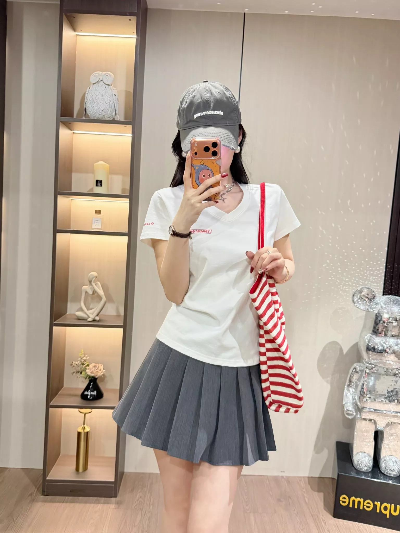 크롬하츠 브이넥 인쇄 반소매 티셔츠 상세 이미지 29