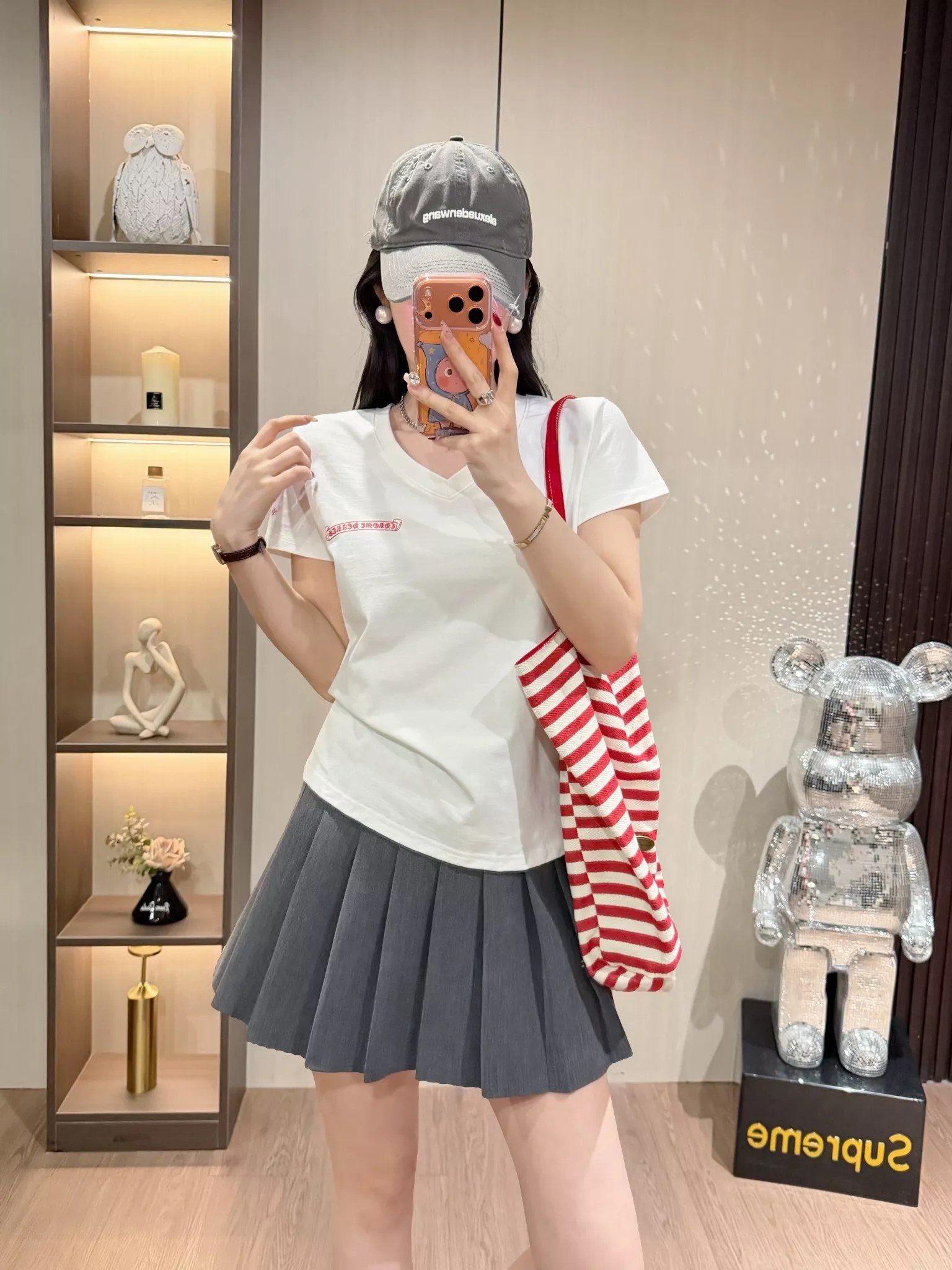 크롬하츠 브이넥 인쇄 반소매 티셔츠 상세 이미지 25