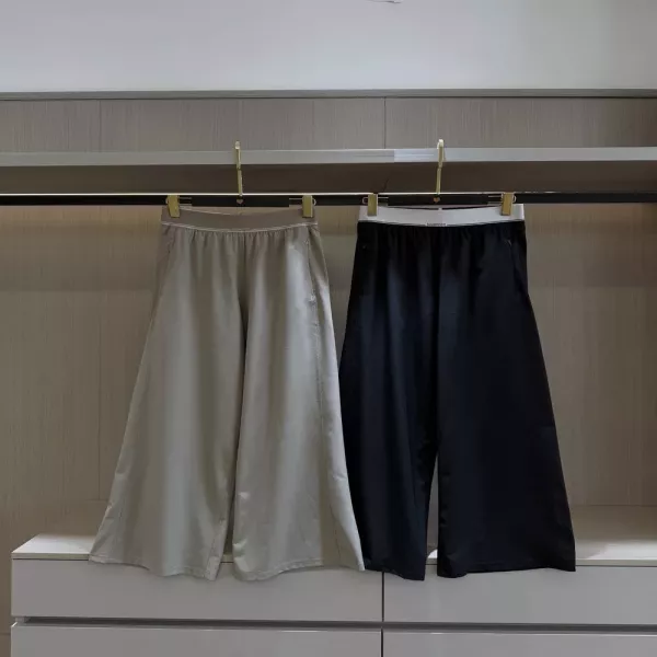 루이비통 로고 밴딩 와이드 팬츠