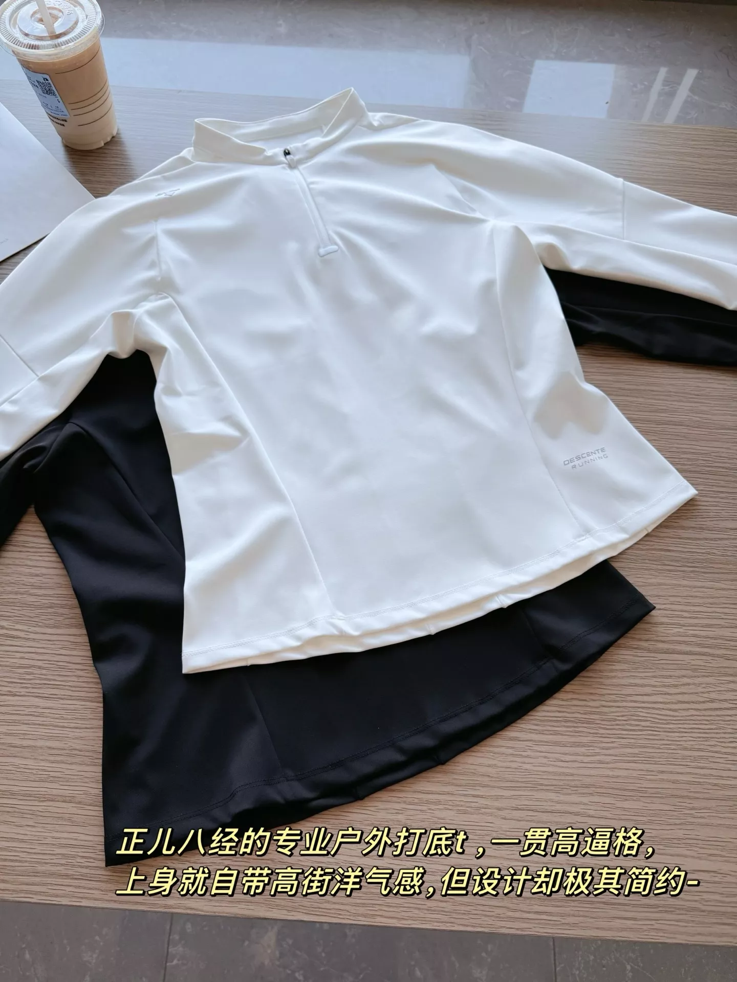 데상트 러닝 여성용 F360 반집업 긴소매 티 상세 이미지 25