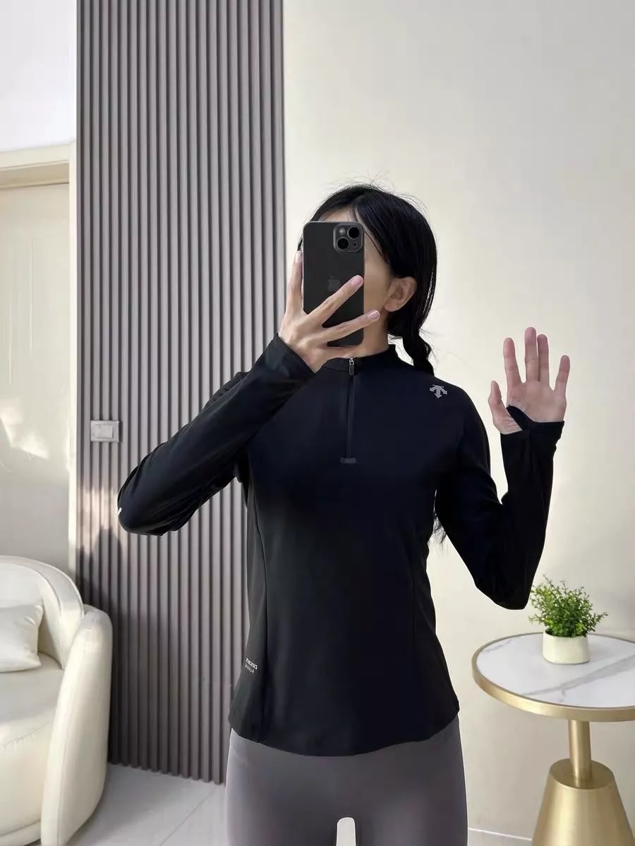 데상트 러닝 여성용 F360 반집업 긴소매 티 상세 이미지 40